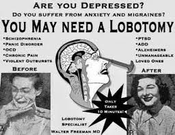 lobotomy advertisement, Walter Freeman, Beyond the Bones Blog