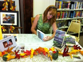 Elizabeth Bourgeret, book signing, Picture
